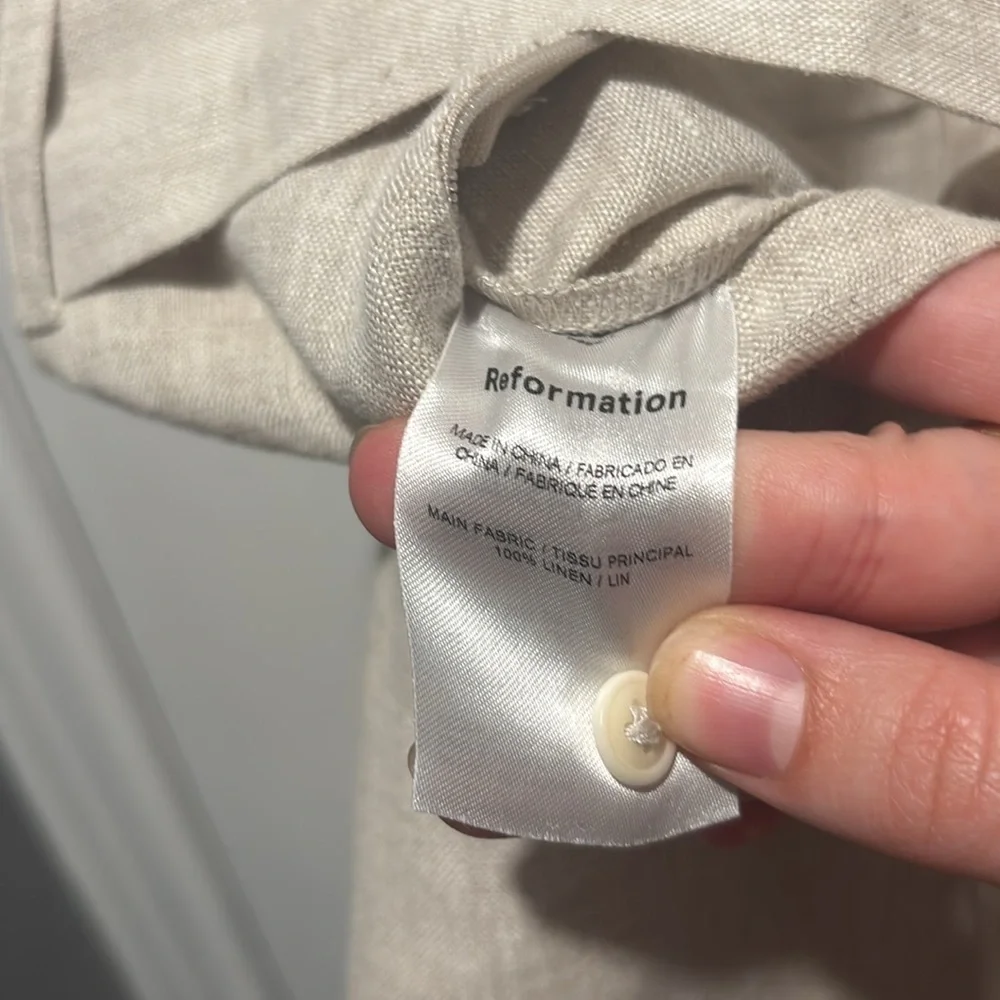 REFORMATION Naomi linen junpsuit